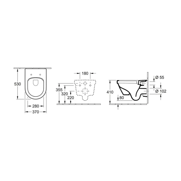 Set vas WC suspendat Villeroy&Boch Architectura DirectFlush alb cu capac softclose picture - 3