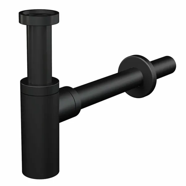 Sifon lavoar negru Alca A400BLACK DN32 metalic: negru mat