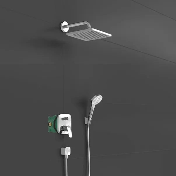 Sistem de dus incastrat Hansgrohe Crometta E 240 crom lucios picture - 2
