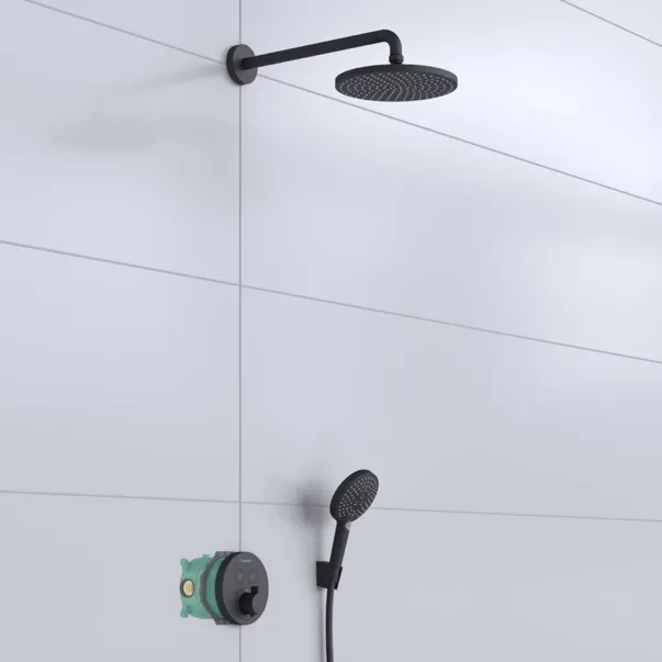 Sistem de dus incastrat Hansgrohe Raindance Select S 240 negru mat picture - 2