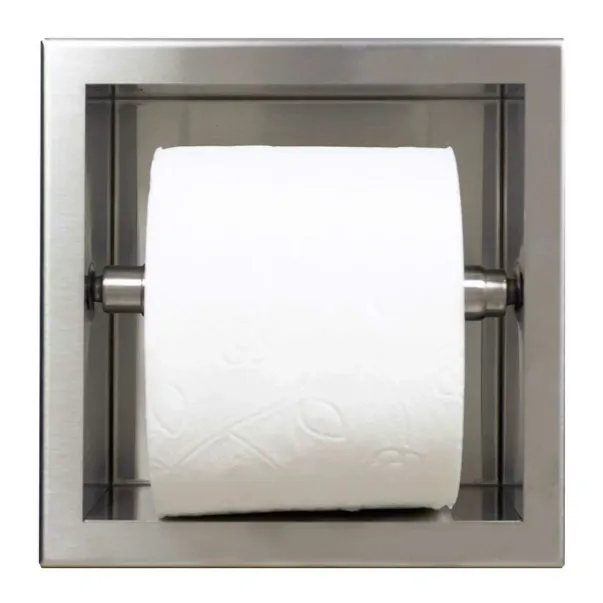 Suport hartie igienica incastrat Balneo Wall-Box inox periat picture - 5