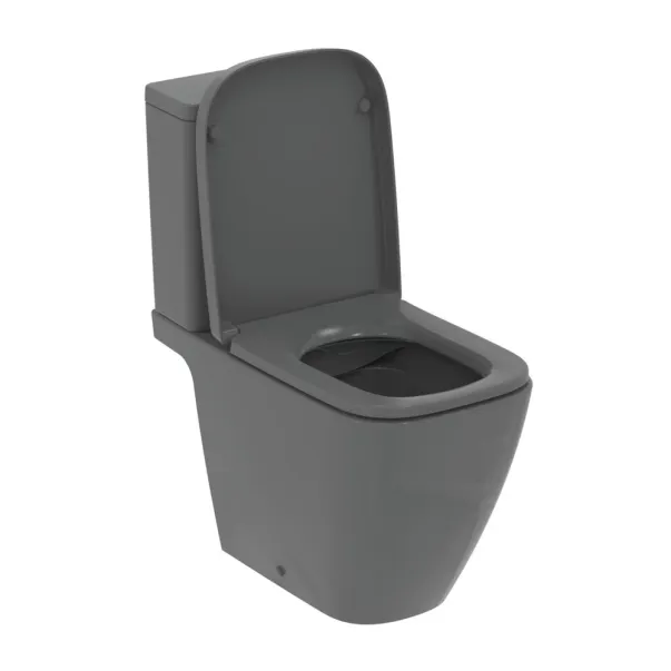Vas WC pe pardoseala Ideal Standard i.life B gri lucios rimless picture - 2