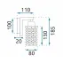 Aplica de perete crom cu abajur cristal Glamour Rea APP543-1W picture - 3