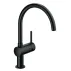 Baterie bucatarie monocomanda Grohe Minta negru mat picture - 1
