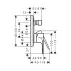 Baterie cada - dus incastrata Hansgrohe Rebris E negru mat picture - 2