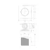 Baterie dus incastrata Omnires Contour antracit periat cu corp ingropat picture - 2