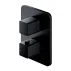 Baterie cada - dus incastrata Omnires Parma termostatata negru cu corp ingropat picture - 2