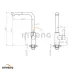 Baterie bucatarie cu dus extractibil Invena Preto negru mat picture - 2