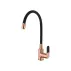 Baterie bucatarie cu pipa flexibila Invena Magic negru - rose gold picture - 1