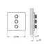 Baterie alba dus Grohe Grohtherm SmartControl patrata cu 3 iesiri picture - 2