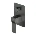 Baterie cada - dus incastrata Omnires Slide grafit cu corp ingropat picture - 1