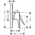 Baterie dus incastrata Hansgrohe Talis E monocomanda negru mat picture - 2