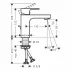 Baterie lavoar Hansgrohe Vernis Shape 100 crom lucios cu ventil Pop-Up picture - 4