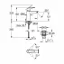 Baterie lavoar Grohe Start negru mat cu ventil Click-Clack picture - 2