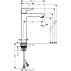 Baterie lavoar inalta Hansgrohe Metris 200 crom lucios picture - 2