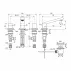 Baterie lavoar Ideal Standard Atelier Extra 3 elemente auriu periat cu ventil Pop-Up picture - 4