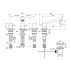 Baterie lavoar Ideal Standard Atelier Extra 3 elemente crom lucios cu ventil Pop-Up picture - 4
