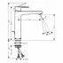 Baterie lavoar inalta Hansgrohe Vernis Blend 190 negru mat cu ventil Pop-Up picture - 2