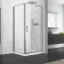 Cabina de dus dreptunghiulara cu usa pivotanta Fluminia Andina 120x90 crom picture - 1