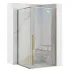 Cabina de dus dreptunghiulara Rea Fargo cu usa batanta 80x100 auriu picture - 1