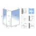 Cabina de dus dreptunghiulara Rea Fargo cu usa batanta 80x100 negru mat picture - 2