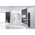 Cabina de dus dreptunghiulara Rea Solar cu usa glisanta 80x100 negru picture - 4