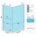 Cabina de dus dreptunghiulara Rea Space In cu usa batanta 80x100 negru mat picture - 2
