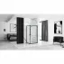 Cabina de dus dreptunghiulara Rea Space In cu usa batanta 80x100 negru mat picture - 5