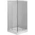 Cabina de dus patrata Deante Funkia cu usi culisante 90x90cm finisaj crom si sticla transparenta picture - 1