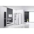 Cabina de dus patrata Rea Fargo cu usa batanta 90x90 negru mat picture - 4