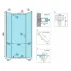 Cabina de dus pentagonala Rea Axin cu usa pivotanta 80x80 crom picture - 2