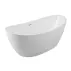 Cada freestanding Besco Ayla 170x80 cm alb lucios picture - 1