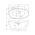 Cada freestanding Besco Ayla 170x80 cm alb lucios picture - 3