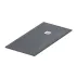 Cadita dus dreptunghiulara Balneo din compozit 80x100 gri inchis picture - 1