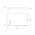 Cadita dus dreptunghiulara  Omnires Camden alb  80x100 cm picture - 3