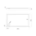 Cadita dus dreptunghiulara Omnires Camden alb  90x120 cm picture - 3