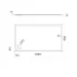 Cadita dus dreptunghiulara  Omnires Merton alb  90x120 cm picture - 3