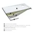 Cadita dus patrata din acril Omnires Merton alb  80x80 cm picture - 2
