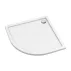 Cadita dus semirotunda  Omnires Merton alb  90x90 cm picture - 1