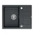 Chiuveta compozit incastrata Quadron Unique Morgan 116 negru - inox 62x50 cm picture - 1