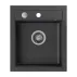 Chiuveta compozit incastrata Quadron Pop Johnny 100 negru - black dotted 43x50 cm picture - 1