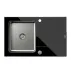 Chiuveta inox incastrata Quadron Unique Ford 111 finisaj inox - negru 78x50 cm picture - 1