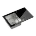 Chiuveta inox incastrata Quadron Unique Ford 111 finisaj inox - negru 78x50 cm picture - 2