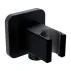 Cot de iesire cu suport para de dus Omnires negru mat picture - 1