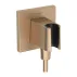Cot conector dus cu suport para Hansgrohe Fixfit E bronz periat picture - 1