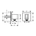 Cot conector dus cu suport para Hansgrohe Fixfit E bronz periat picture - 2