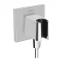 Cot conector dus cu suport para Hansgrohe Fixfit E crom lucios picture - 1