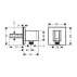 Cot conector dus cu suport para Hansgrohe Fixfit E crom lucios picture - 2