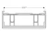 Dulap baza pentru lavoar dublu suspendat Geberit Smyle Square alb 2 sertare 119 cm picture - 3