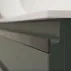 Dulap baza suspendat KolpaSan Alexis finisaj lemn cu blat alb 60 cm picture - 5